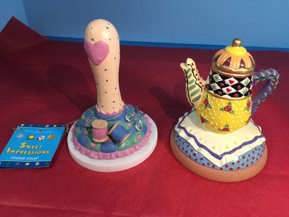 Tea Kettle Cookie Press + Sewing Theme Cookie Press Shaker Hearth