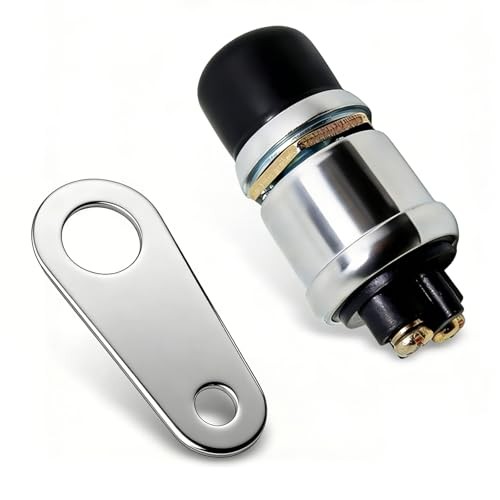 Push Button Starter Switch, 12V 50A Waterproof Car Engine Start Push Button,