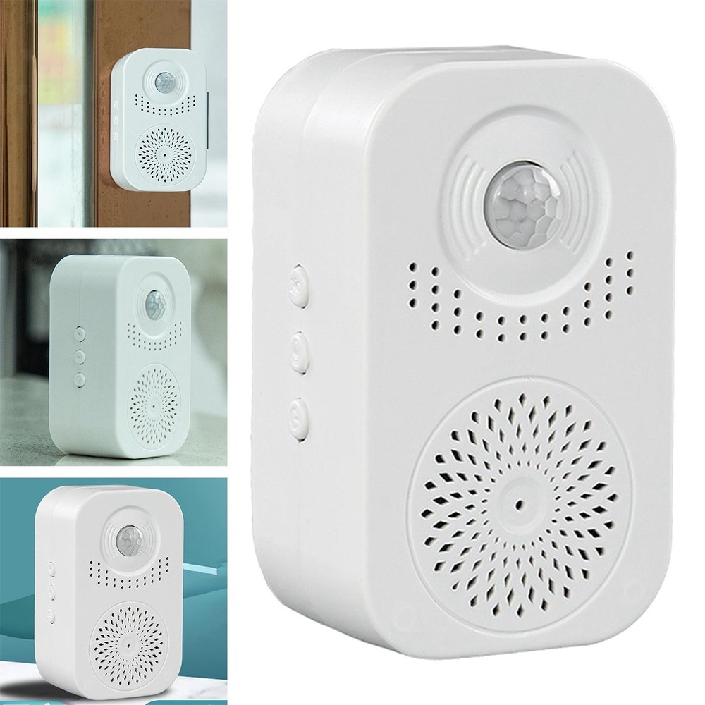 Adjustable Vol Welcome Infrared Chime Wireless Doorbell with Recording Function