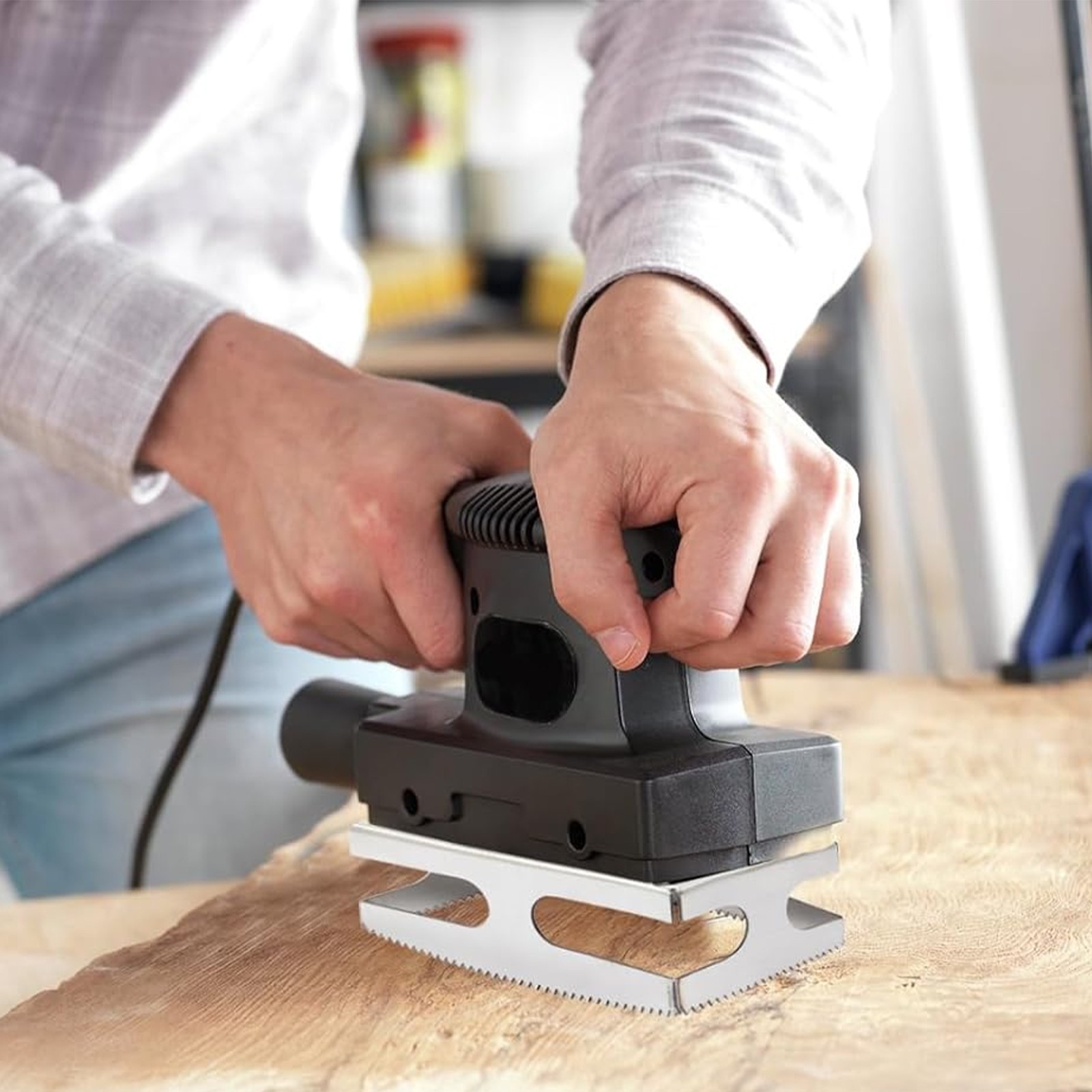 2Pcs Square Slot Cutter for Dewalt Oscillating Multi-Tool Drywall Outlet Cutter