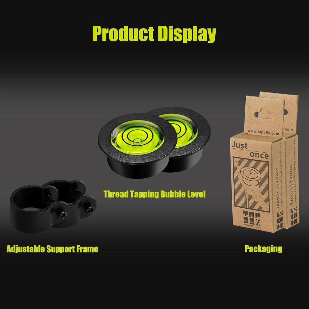 Tap Handle Tool Level, Tap Guide, Small Level Bubble, Magnetic Bubble Level, Mag