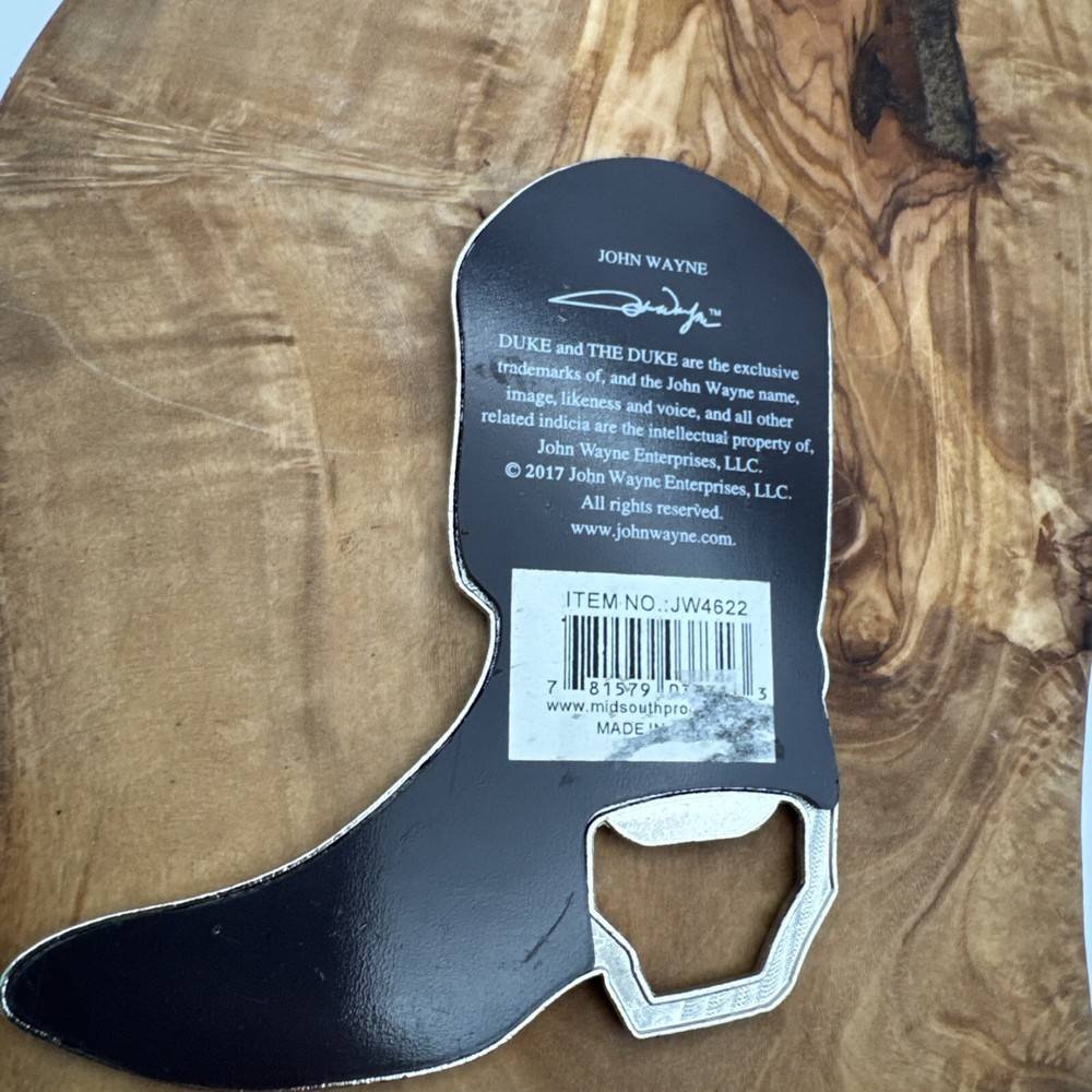 John Wayne Enterprises Magnetic Boot Shaped Can Opener 2017