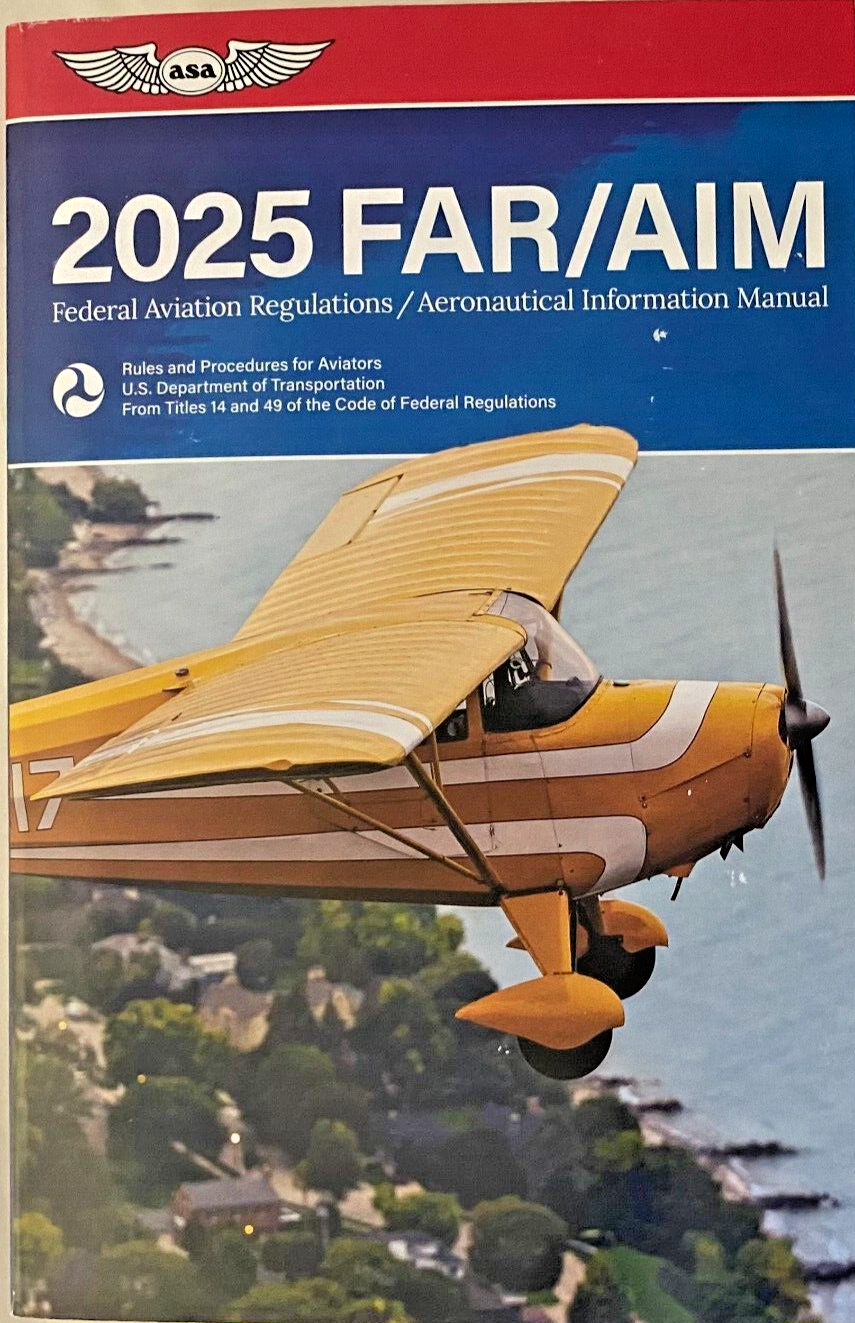 NEW ASA FAR/AIM 2025 Book ASA-24-FR-AM-BK FAA Federal Aviation Regulations