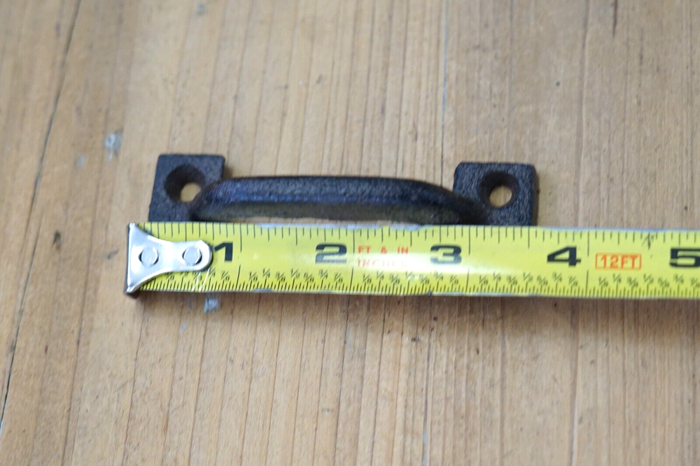 10 CAST IRON HANDLES RUSTIC DRAWER PULLS SMALL 3 5/8" LONG KITCHEN WINDOW DOOR