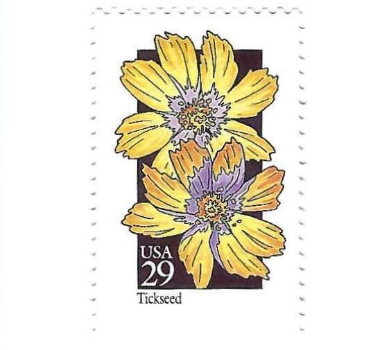 STAMP US SCOTT 2653 "Wild Flowers Tickseed" 29 CENT 1992 MNH