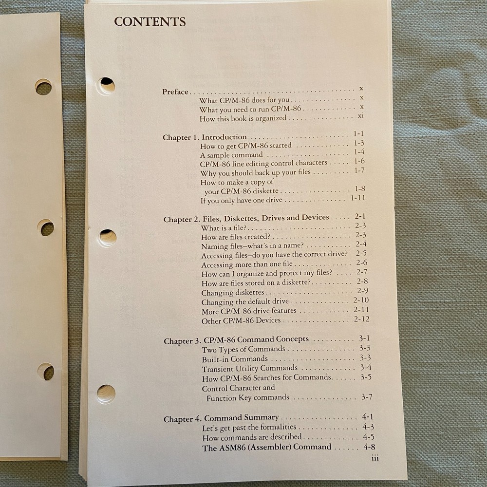 IBM Personal Computer CP/M-86 Operating System Language Series 1st Ed. 1982 Book
