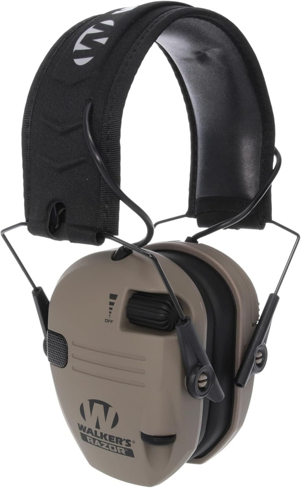 Slim Electronic Earmuffs Low Profile Adjustable Hearing Protection for Shooting