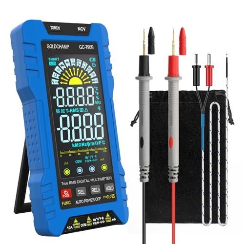 Digital Multimeter TRMS 6000 Counts, Auto-Ranging Voltmeter with NCV, Measures