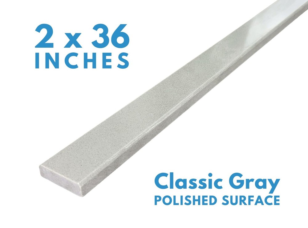 2 x 36 inches | Double Beveled Engineered Marble Threshold for Floor Transiti...
