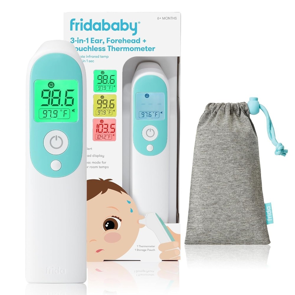 Fast-Reading Touchless Thermometer for Infants & Adults - Includes Storage Pouch