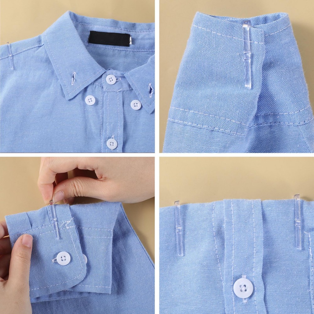 200Pcs Clear Plastic U Shape Alligator Clips, 1.5” Transparent