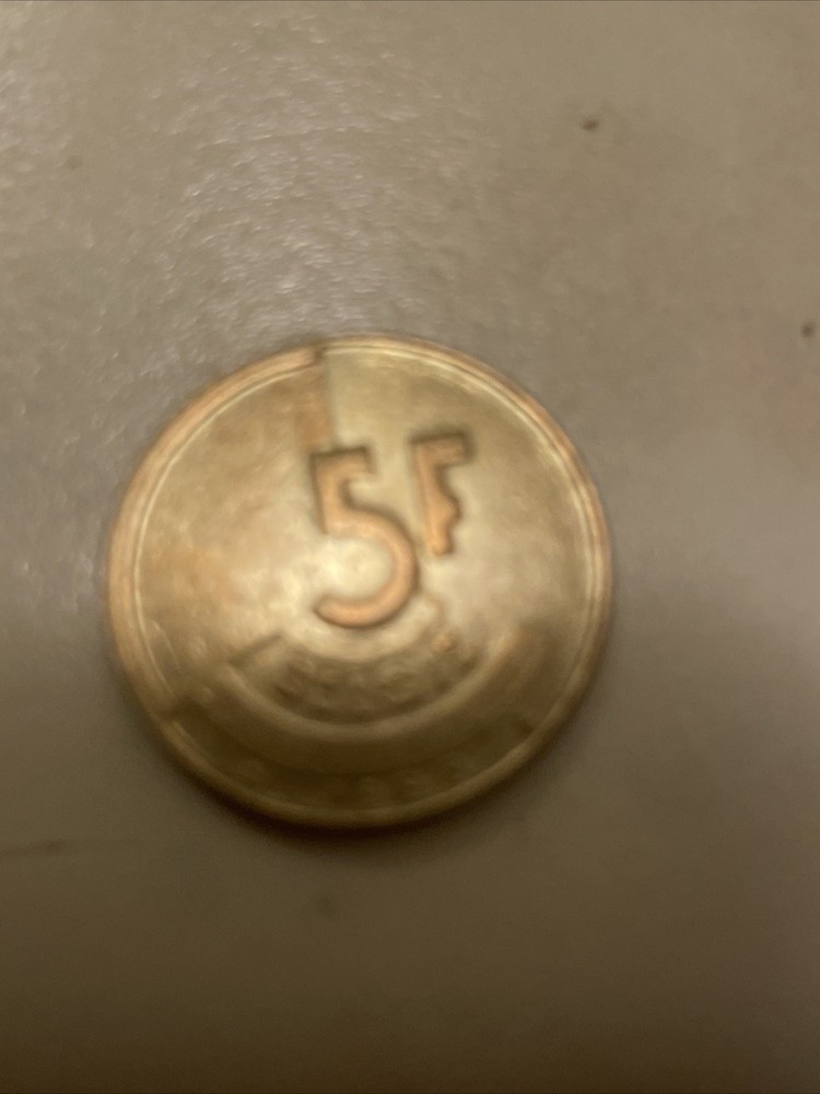 5f Belgie Coin 1988