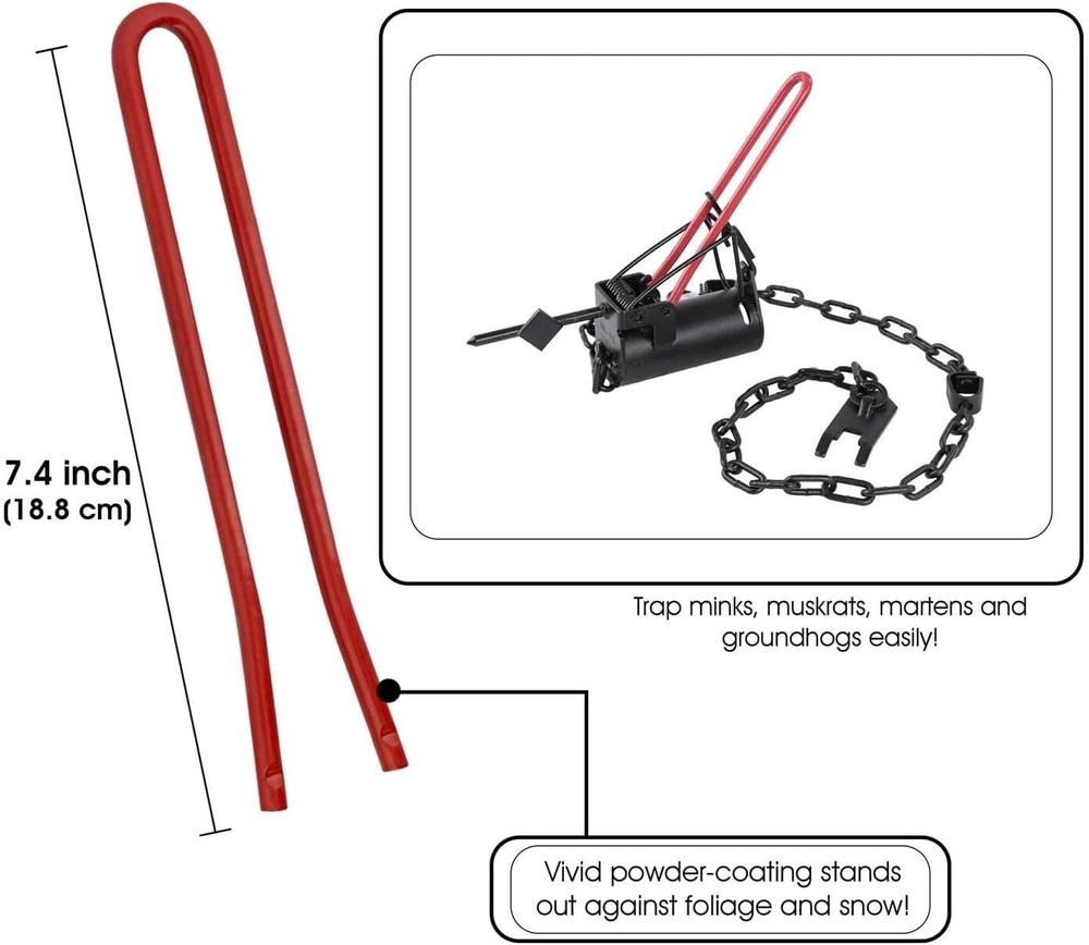 Cold Creek Dog Proof Trap Setter Tool - 7 Inch Leverage Handle for Coon Cuffs