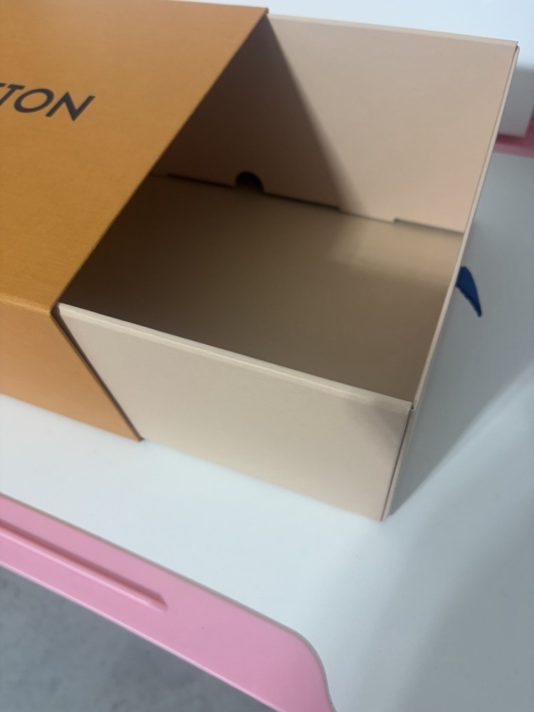 Louis Vuitton Orange Solid Large Rectangle Cardboard Gift Box, Contemporary