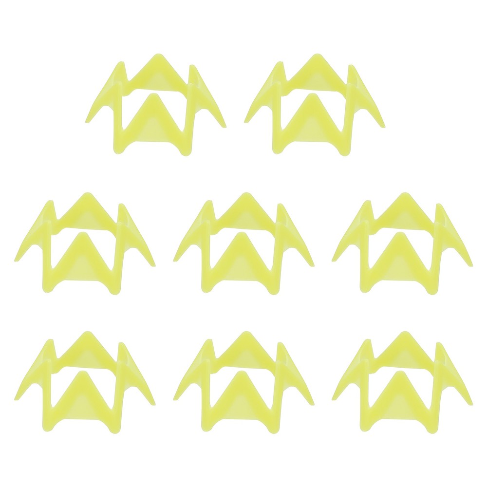 8Pcs Plastic Golf Tees 0.8" Golf Simulator Tee Golf Practice Tee Yellow