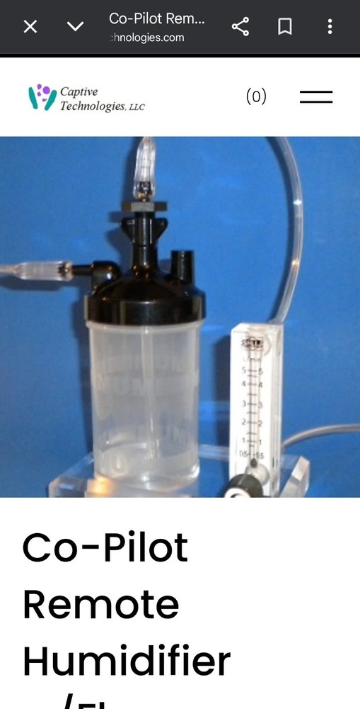 Co-Pilot Remote Humidifier w/Flow Controller