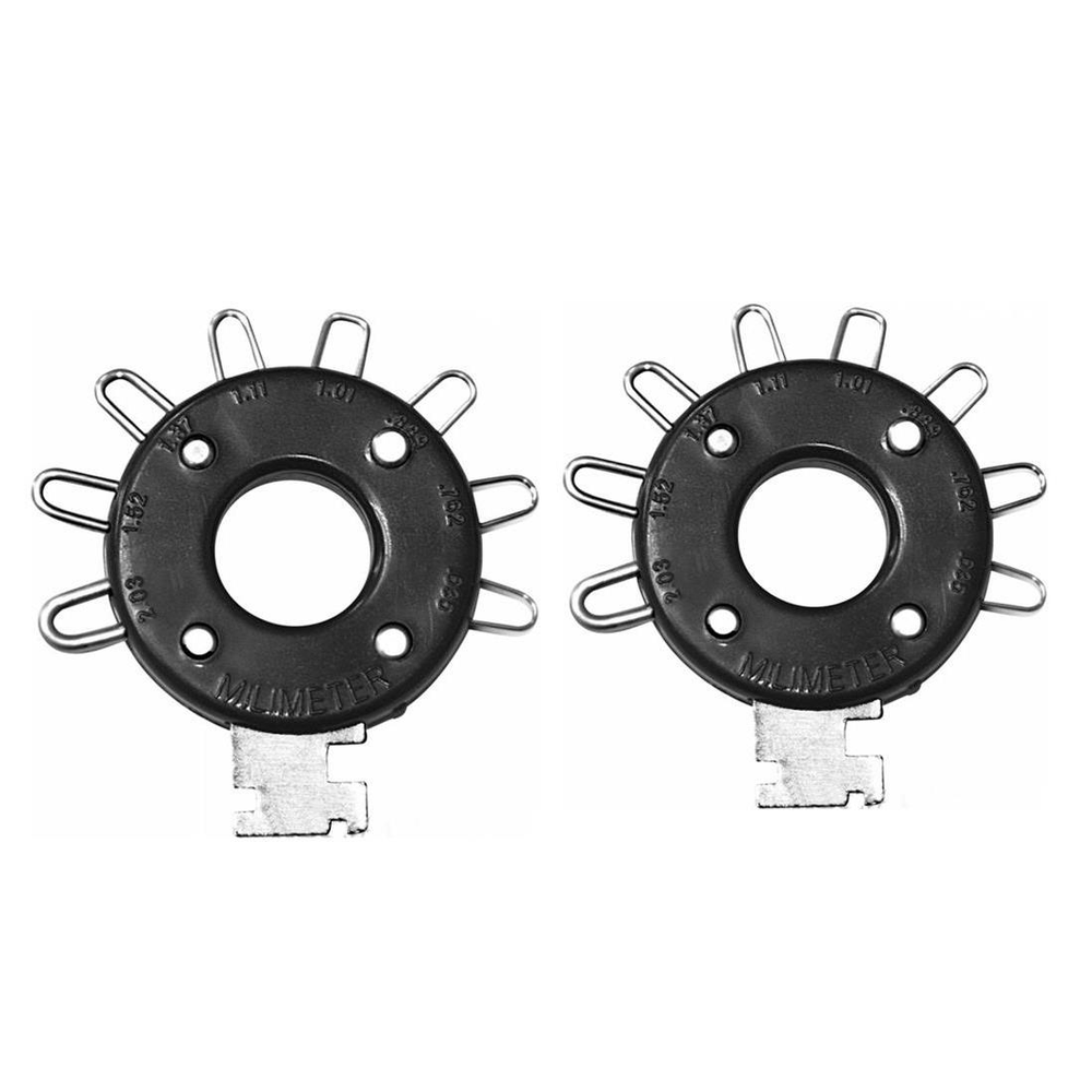 2PCS Spark Plug Gapper Gap Tool Adjustment Tool Metric Standard Performance Tool