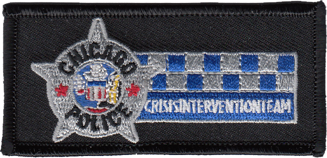 CHICAGO POLICE DEPARTMENT CRISIS INTERVENTION TEAM (CIT) PATCH WITH HOOK & LOOP