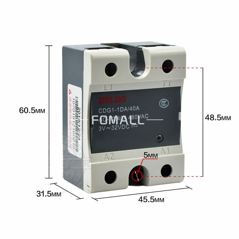 1Pcs   For   CDG1-1DA/40A 40A 480VAC single-phase SSR solid state relay