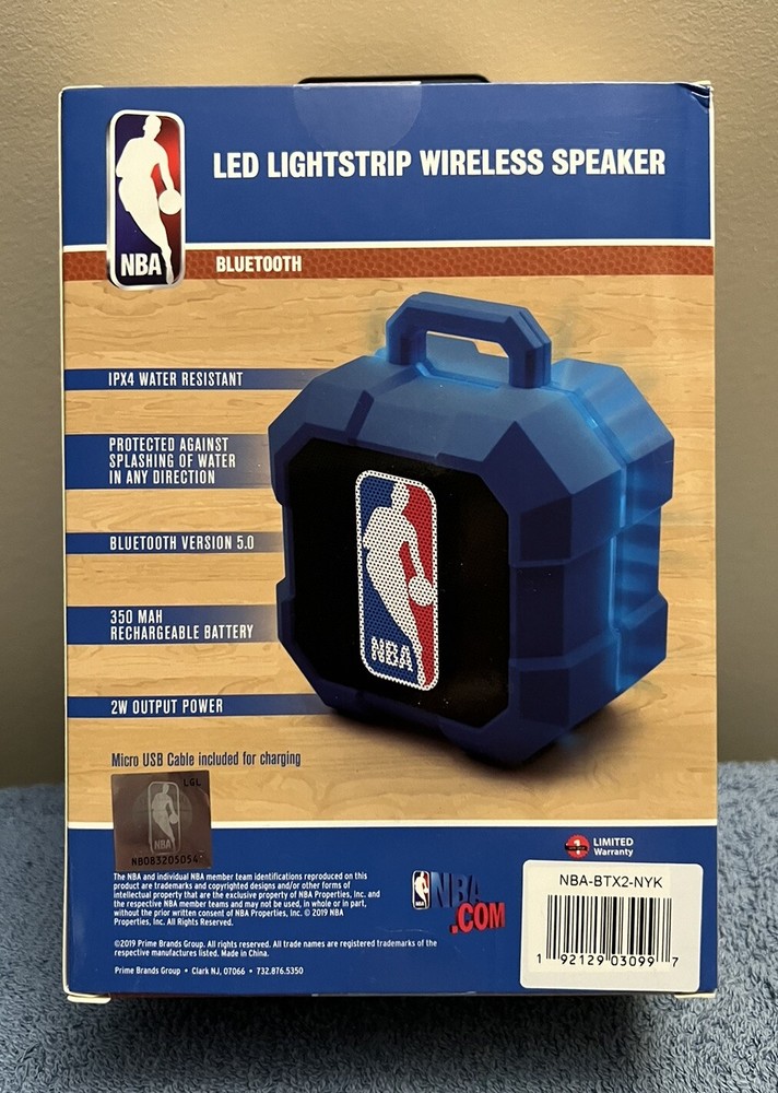 New York Knicks Bluetooth Wireless LED Speaker Shock Proof & Water Resistant