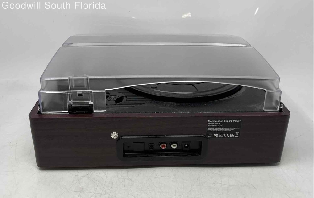 Model M49A Brown Multifunction Record Player Turntable W/ Accessories Not Tested