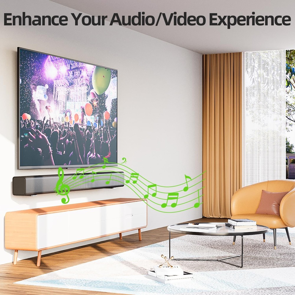 Universal Soundbar Mount Bracket - Under TV Floating Speaker Wall Mount Shelf