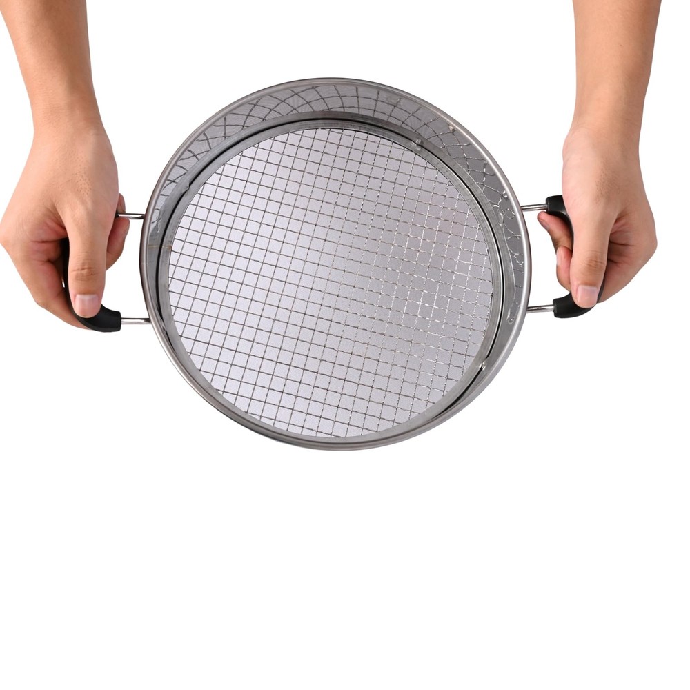 Multi-Purpose Soil Sifter with Handle | Includes 4 Changeable Screens | Ideal...