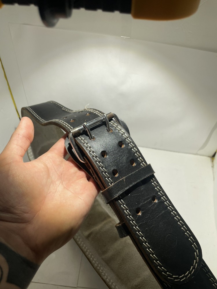 4" Leather Weight Lifting Belt Medium Valeo
