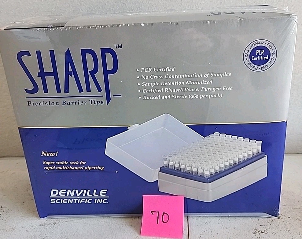 Sharp Precision Barrier Tips 200ul P1122 NEW 960/PACK 4800/case
