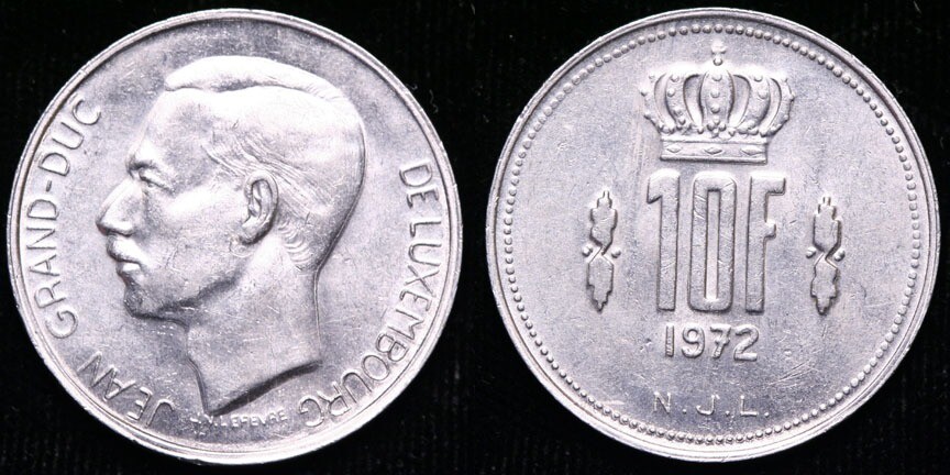 Luxemborg  1972  10 Francs