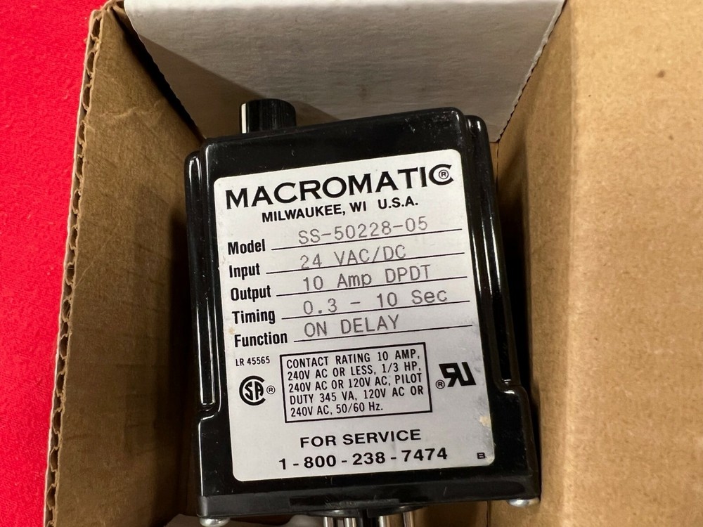 Macromatic Solid State Time Delay Relay SS-50228-05