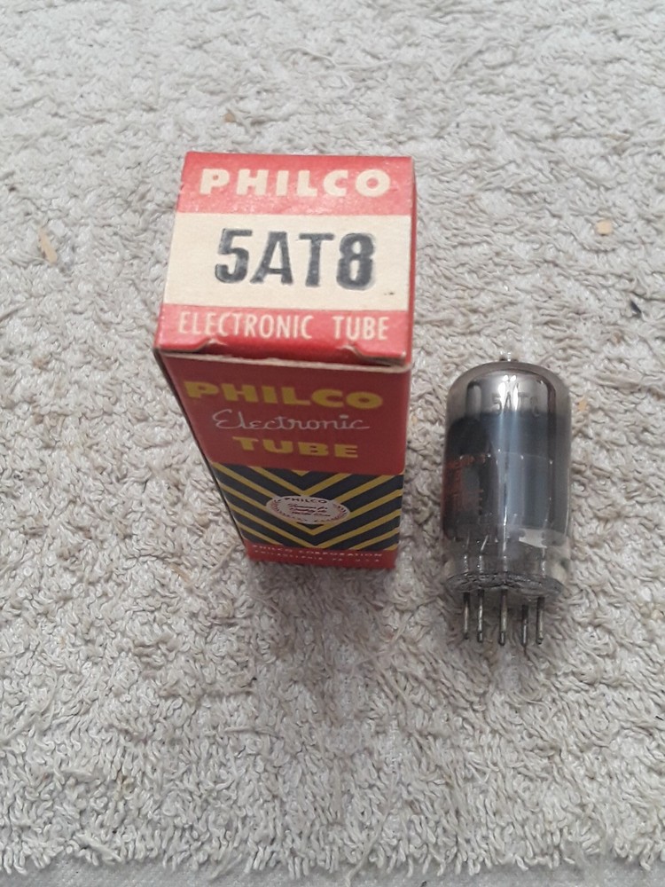 NOS Philco 5AT8 Vacuum tube
