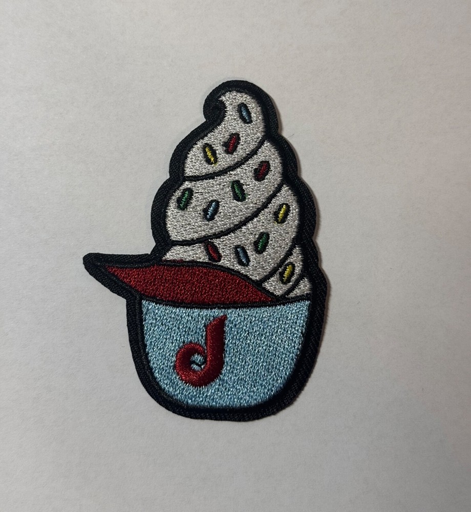 Philly Ice cream in Hat blue iron on patch