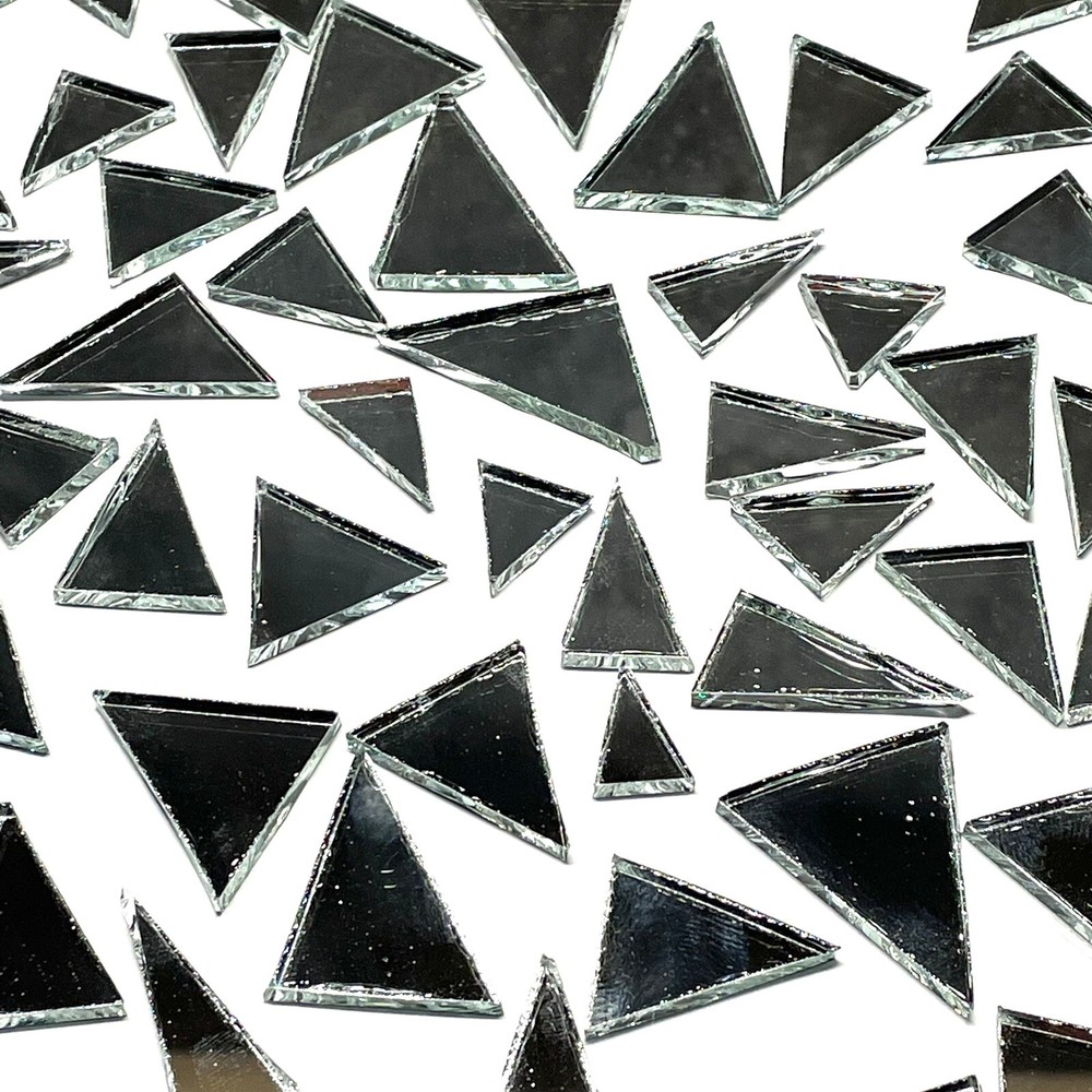 Mirror Glass Mosaic Triangles
