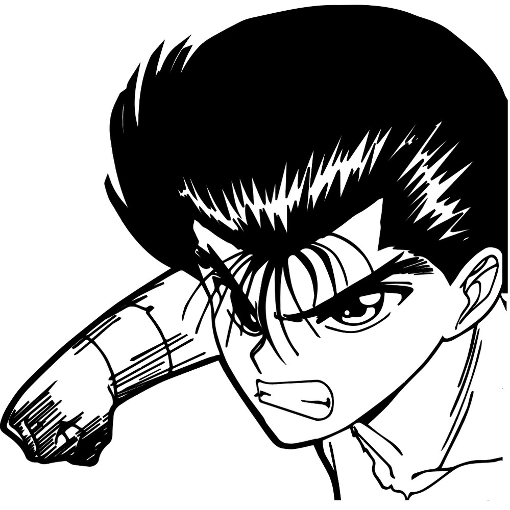 Yusuke Yu Yu Hakusho decal sticker for car/truck laptop window