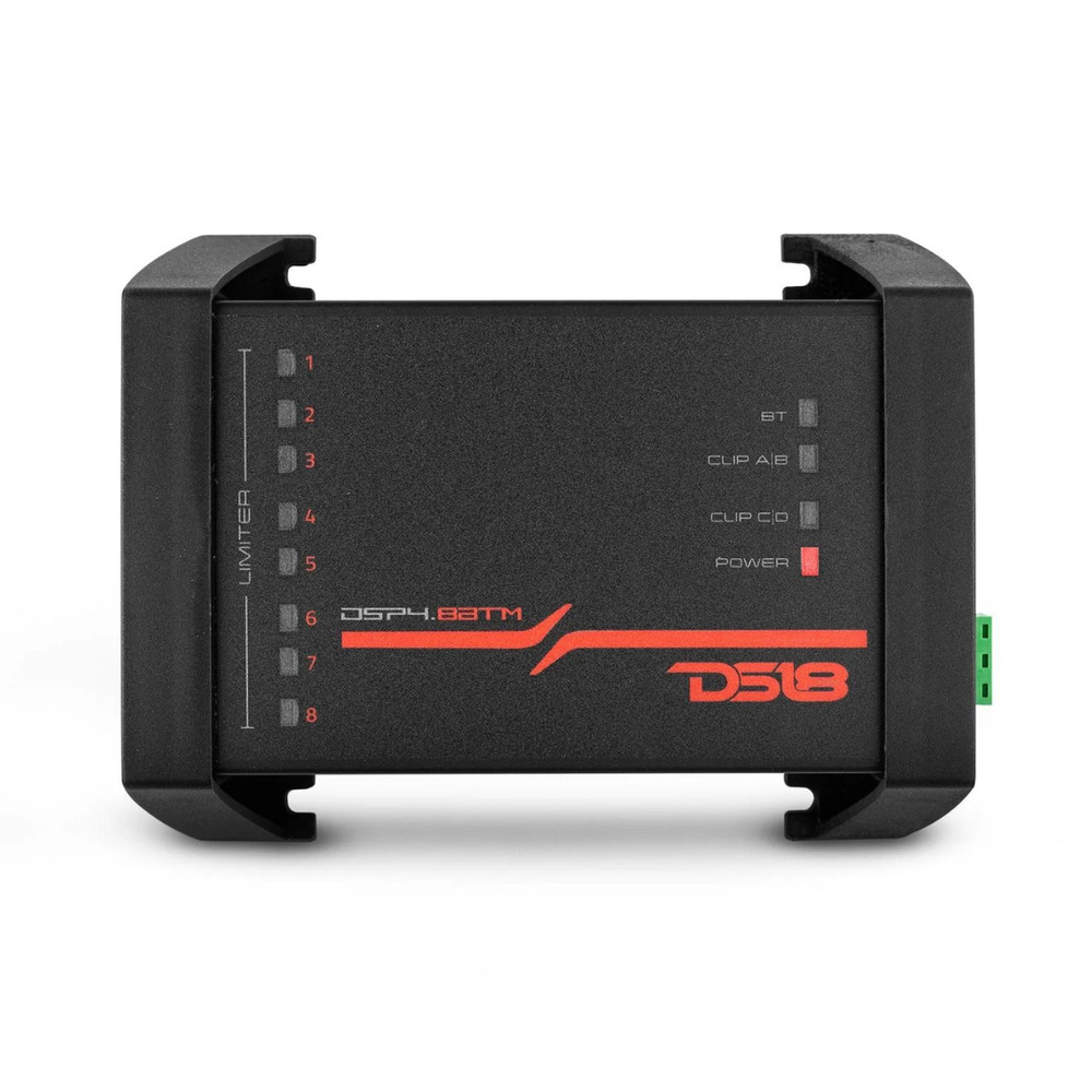 DS18 DSP4.8BTM 8-Channel Digital Sound Processor with 4 Rca Inputs and Bluetooth