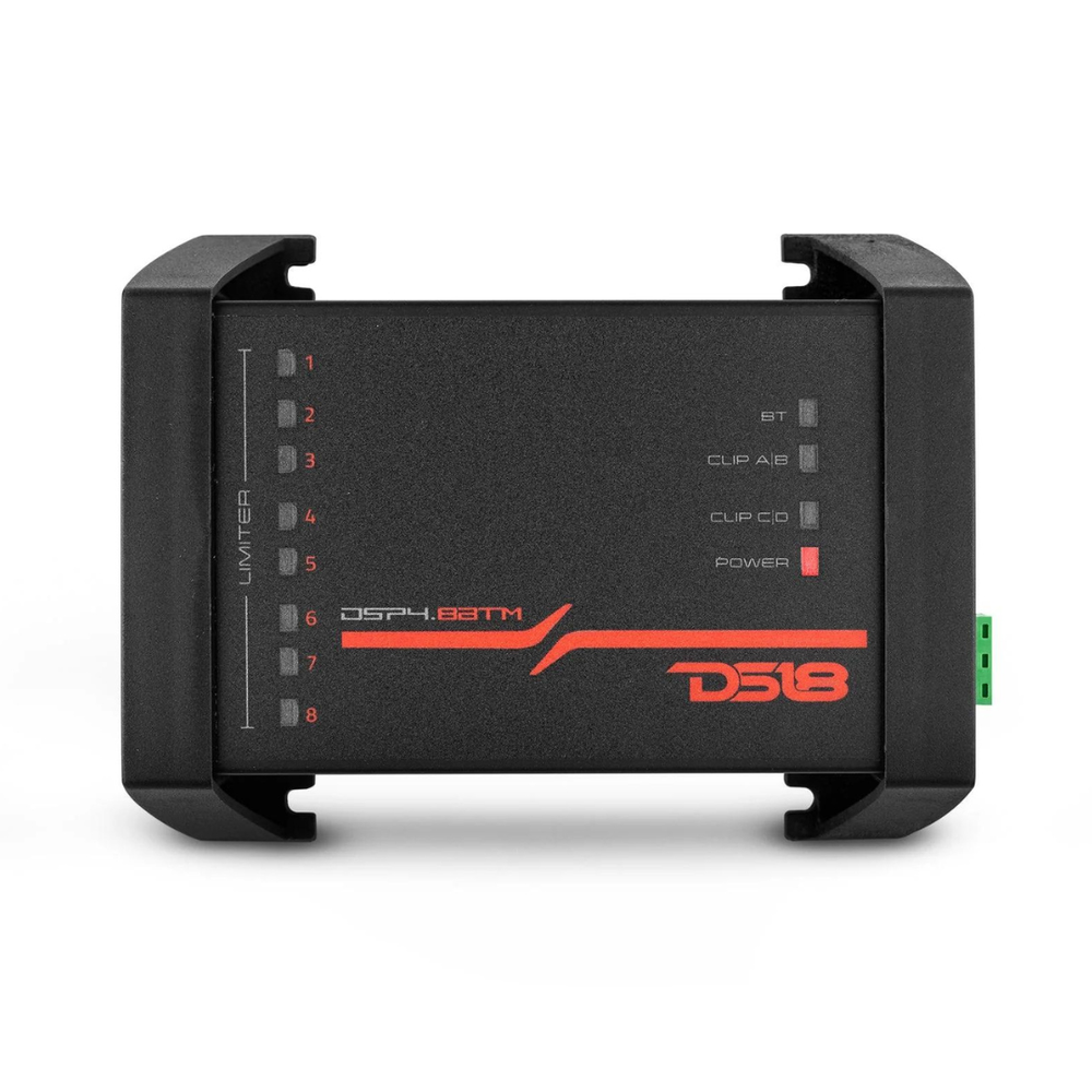 DS18 DSP4.8BTM 8-Channel Digital Sound Processor with 4 Rca Inputs and Bluetooth