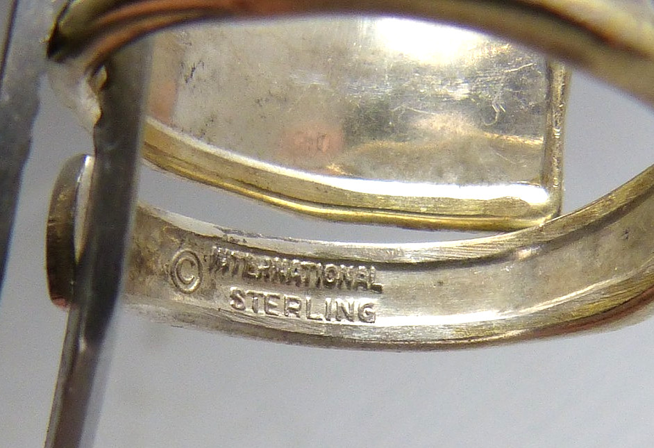 Vintage International Silver Golden Tradewinds Sterling Silver Spoon Ring