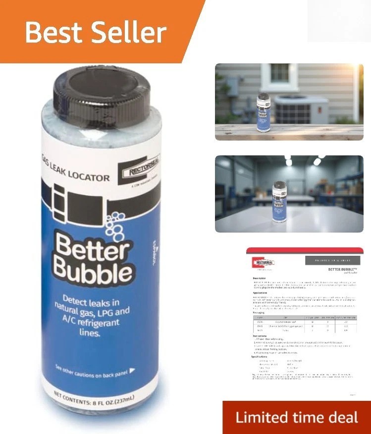 Biodegradable Leak Locator - Better Bubble for Refrigerant & Air Detection