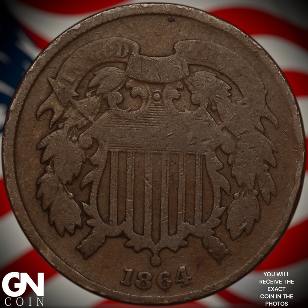 1864 2 Cent Piece A2757