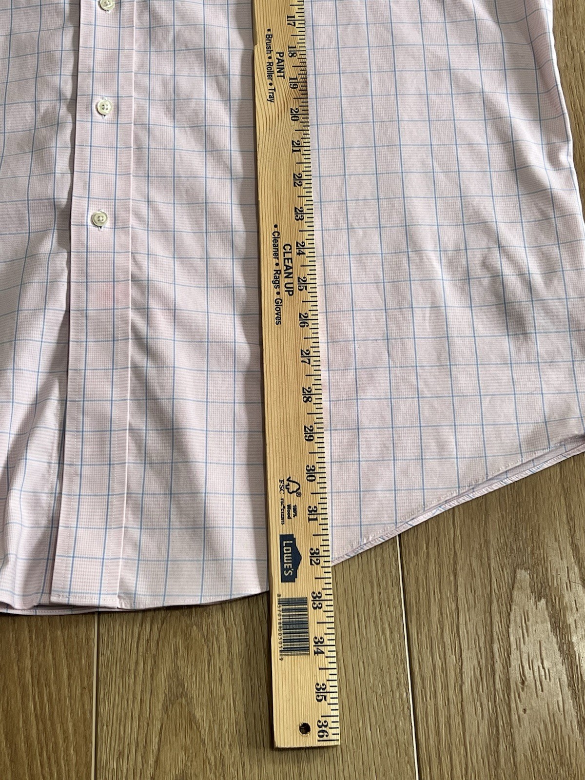 Men’s Brooks Brothers Madison Fit Dress Shirt Pink Windowpane