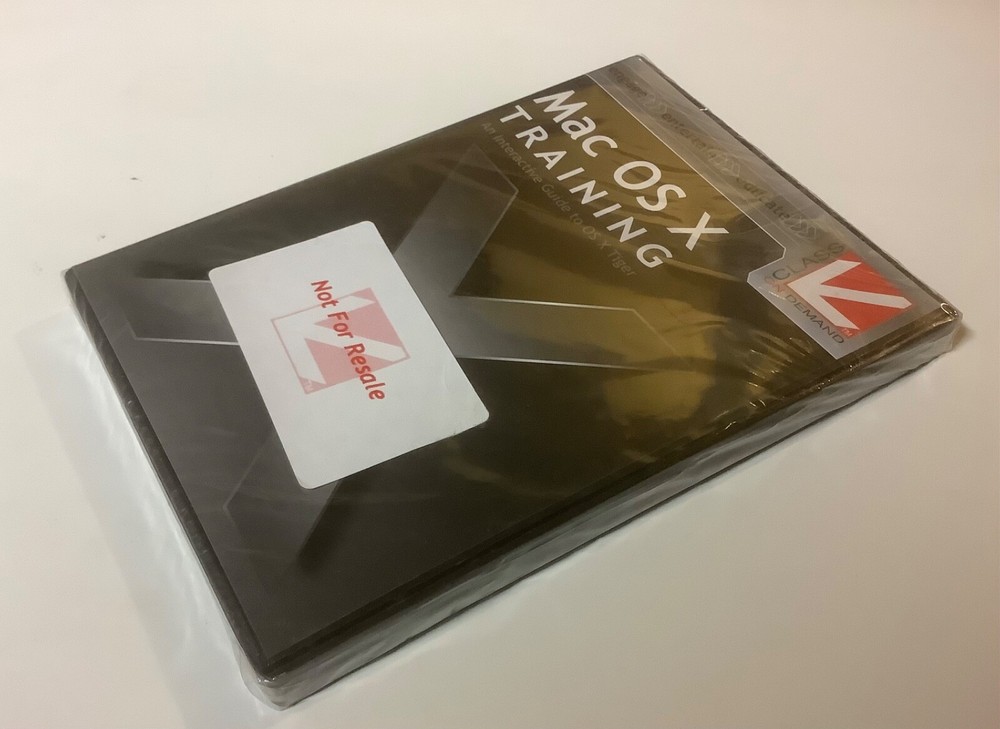 Mac OS X -Tiger Training An Interactive Guide-Not for Resale CD-ROM, 2006-SEALED
