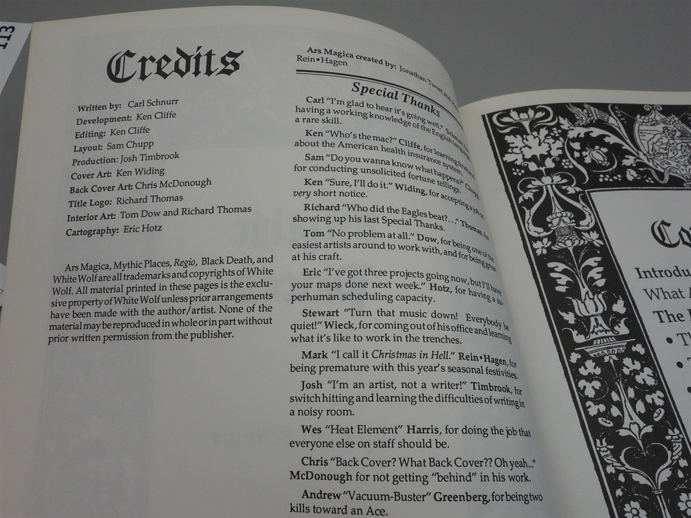 Ars Magica: Black Death (White Wolf)