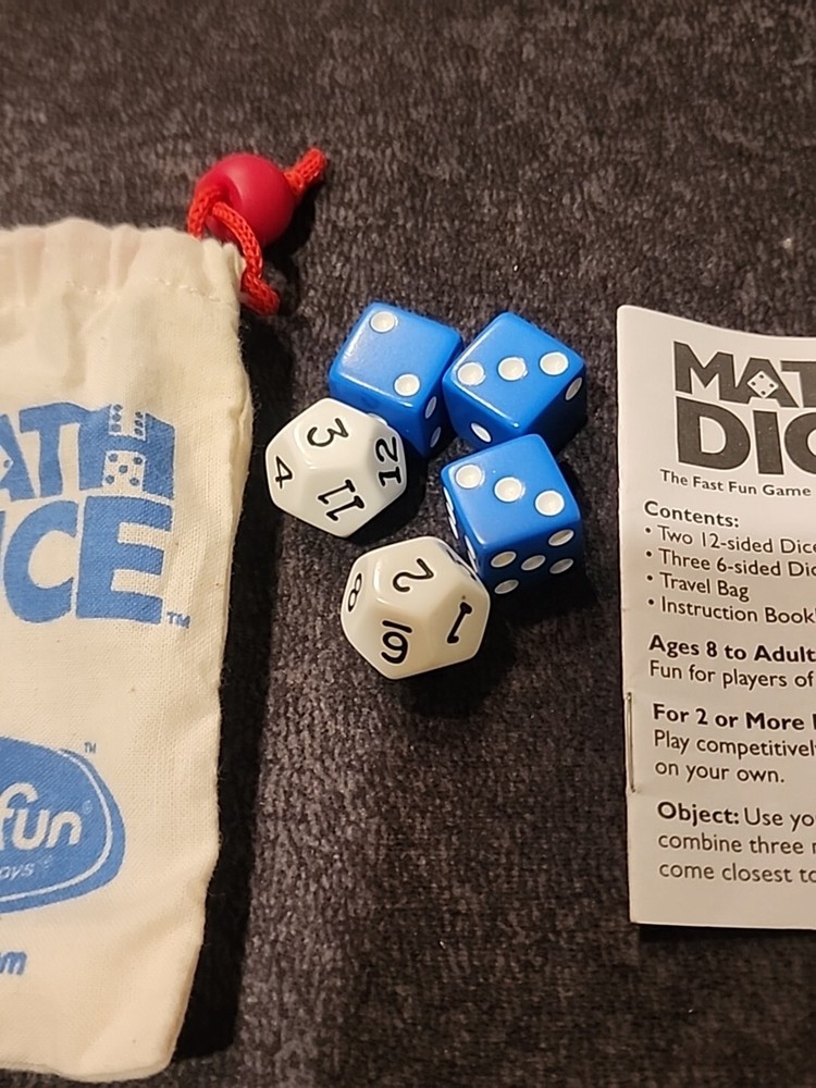 Thinkfun Dice Math Dice Chase Game Think Fun 2003 HomeSchool Classroom Smart