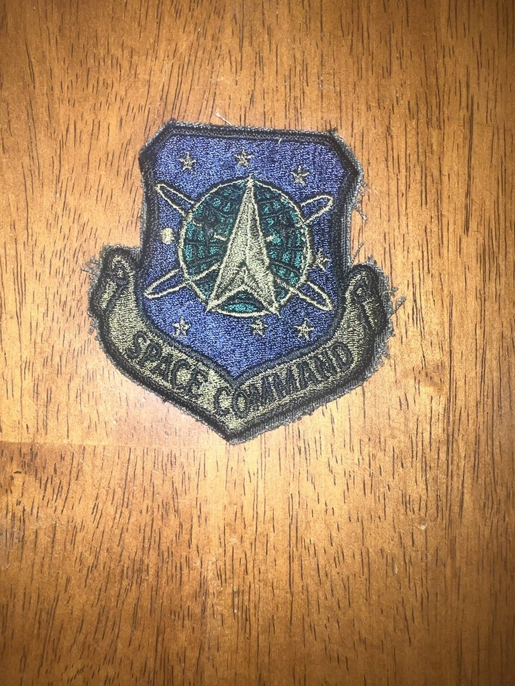 (PAT.19) Stargate SG-1  Space Command Shield Camo Vintage Patch 3 inches wide