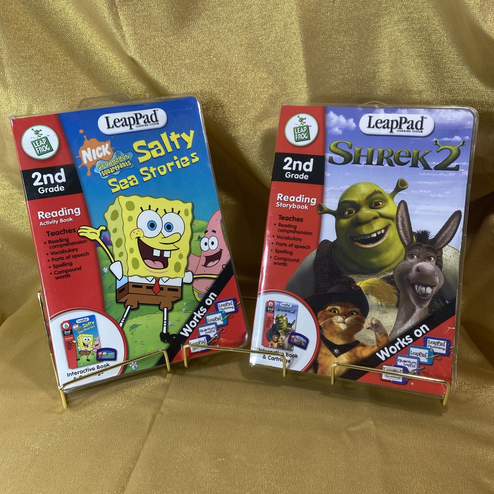 LeapFrog LeapPad / Spongebob Squarepants / Shrek 2 / Books and Cartridges 2003