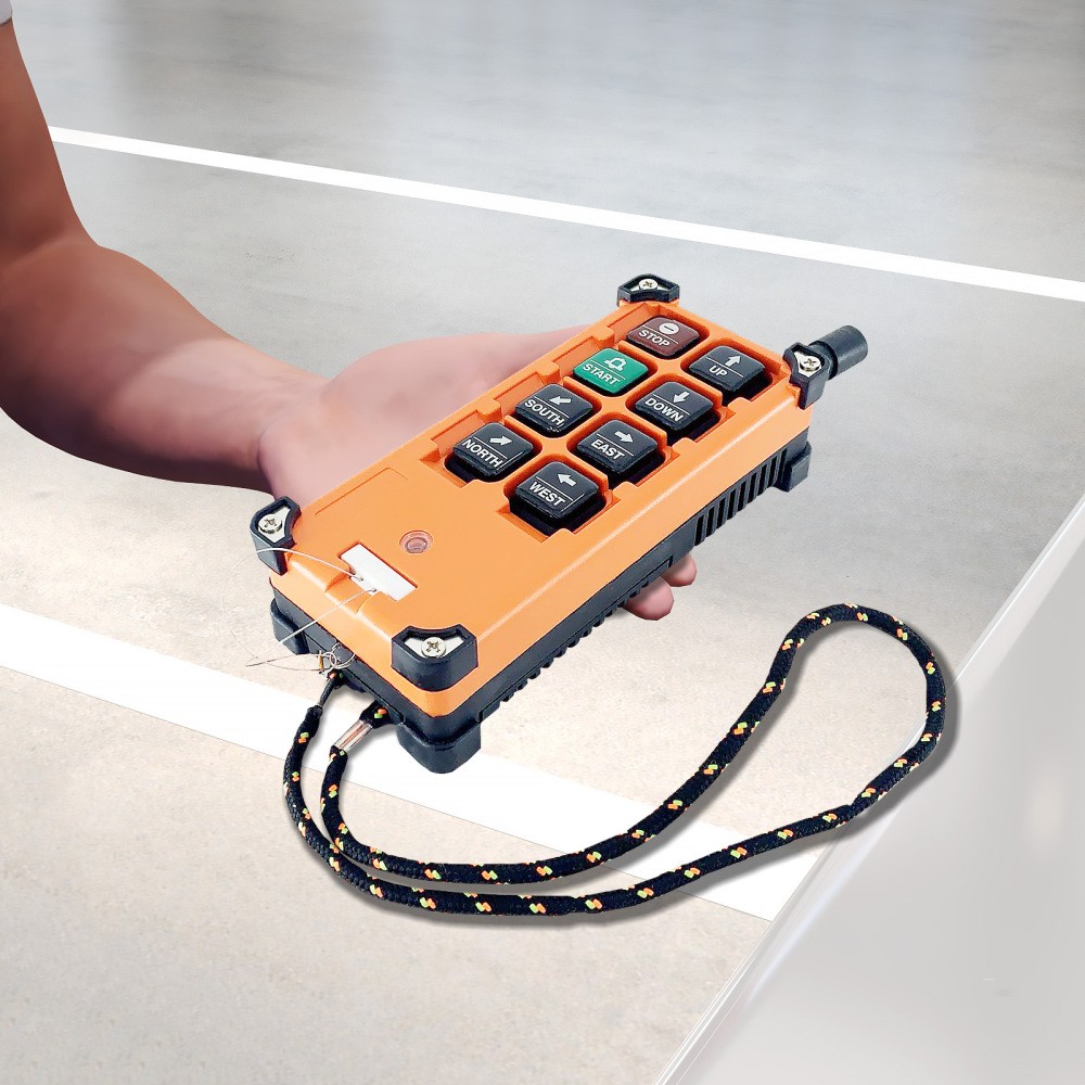 8 Keys Wireless Crane Remote Control Transmitter & Receiver for Industrial
