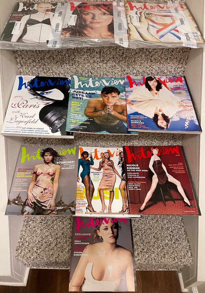 Interview Magazine Back Issues April 2001-November 2004 You Pick One