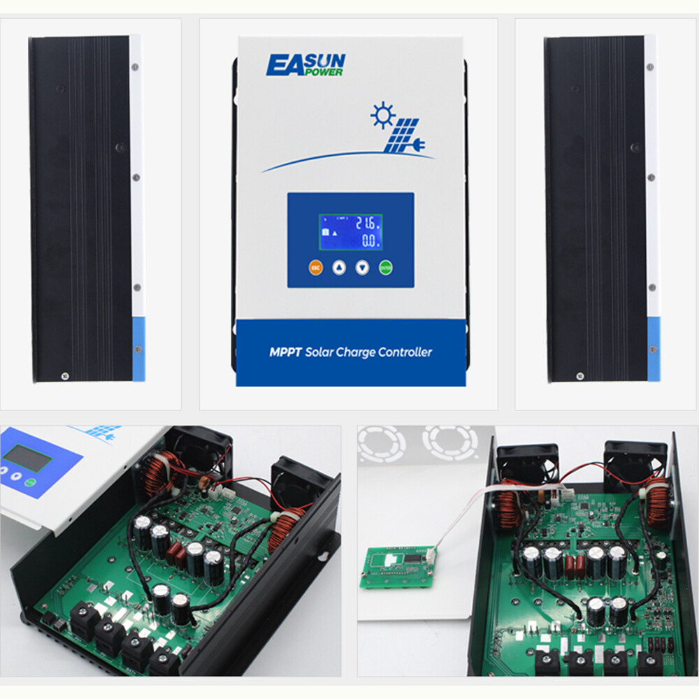 80A 100A MPPT Solar Panel Regulator Charge Controller Auto Focus 12v 24V 48V