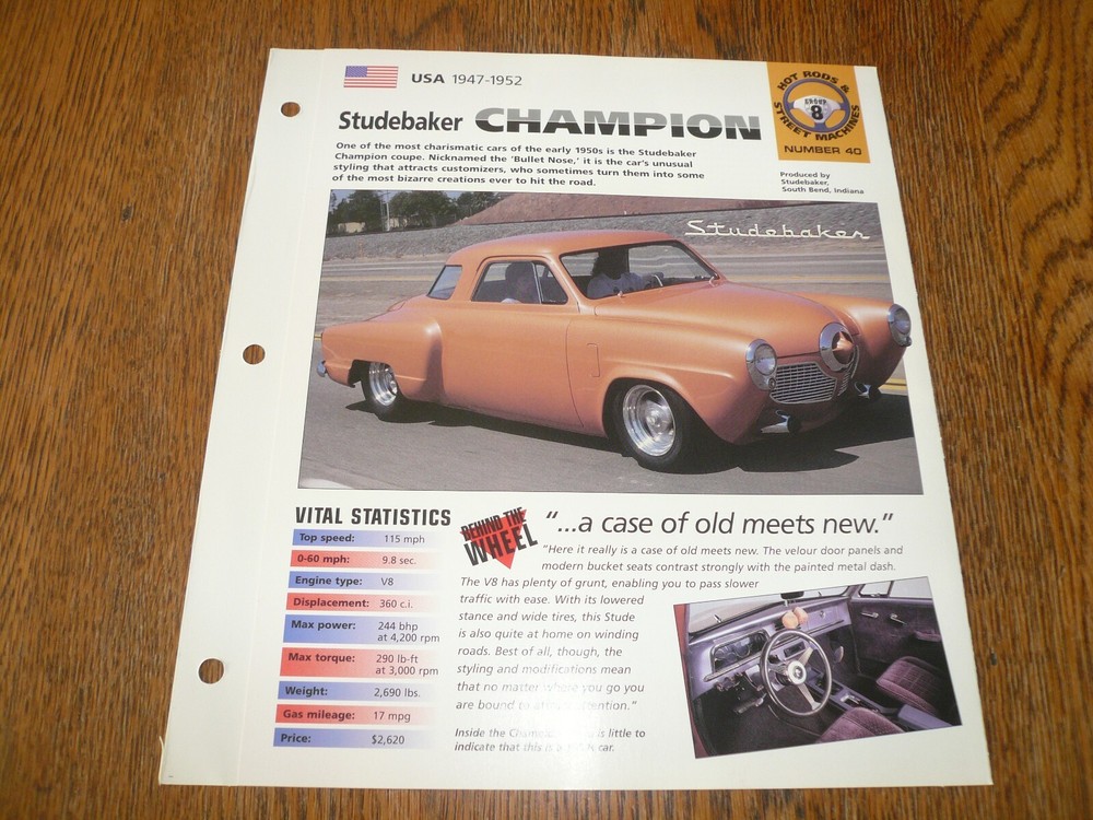 1951 Studebaker Champion UNIQUE IMP BROCHURE